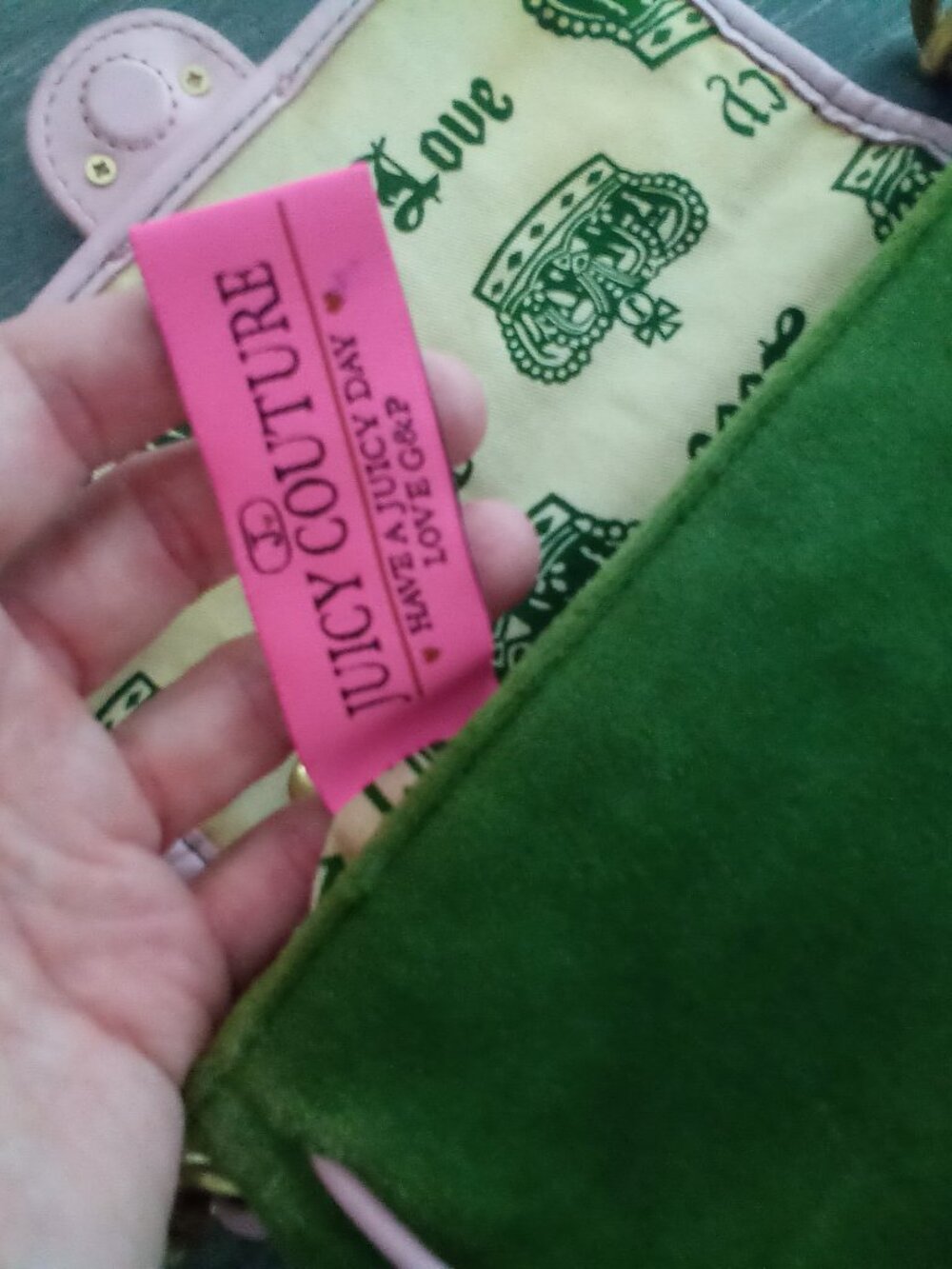 JUICY COUTURE VINTAGE GREEN BAG - Picture 4 of 9